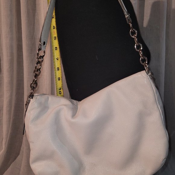 Coach Shoulder Bag Lovely White Leather and Mauve lining - Picture 3 of 5